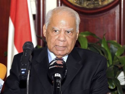 El viceprimer ministro egipcio y también titular de Finanzas, Hazem Beblaui, en El Cairo, en julio.