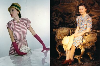 Hasta una jovencísima princesa Margarita de Inglaterra (dcha) sucumbió a los encantos de este vestido.