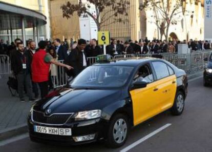 Un taxi a Barcelona.