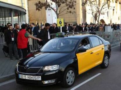 Un taxi a Barcelona.