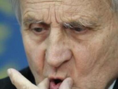 Jean Claude Trichet, en rueda de prensa en Francfort.