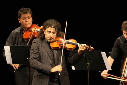 Actuación de Ara Malikian, en la Quincena Musical de San Sebastián, en 2008.