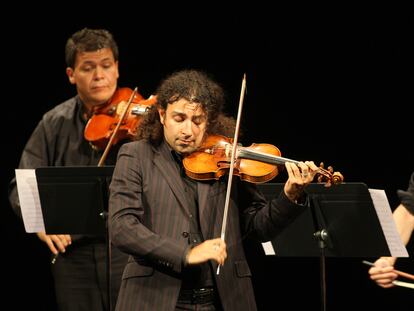 Actuación de Ara Malikian, en la Quincena Musical de San Sebastián, en 2008.