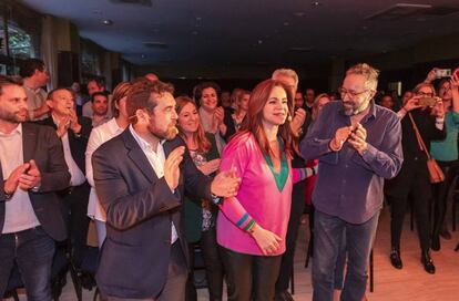 Silvia Clemente con Gutiérrez y Girauta, este miércoles en Valladolid.