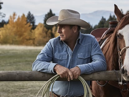 Kevin Costner, en una imagen de 'Yellowstone', una de las producciones de más éxito de Paramount.