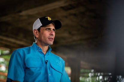 Henrique Capriles, exgobernador del Estado de Miranda, en Las Brisas, Miranda (Venezuela), en junio de 2021.