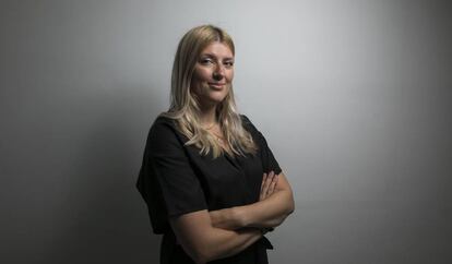 La directora ejecutiva de ICAN, Beatrice Fihn, este miércoles en Madrid.