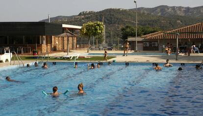 Una imagen de la piscina de Vinebre.