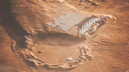 "La energía que utiliza la ciudad es fundamentalmente solar, aunque como suele haber fuertes tormentas de arena en Marte que pueden cubrir el planeta entero, quizás haya que complementar con una central nuclear”, explican los diseñadores del proyecto. | 