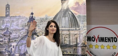 Virginia Raggi, nova alcaldessa de Roma, del Moviment 5 Estrelles.