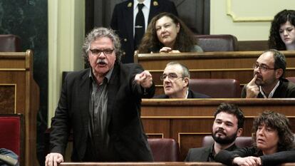 El exdiputado de ERC, Joan Tardà, en el Congreso de los Diputados.