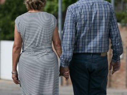 Maria y Antonio han participado en un trasplante cruzado de riñón en Corbera de Llobregat.