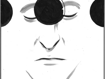 El Roto: cierro los ojos