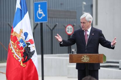 El presidente de Chile, Sebastián Piñera, este miércoles durante un evento en la capital del país. 