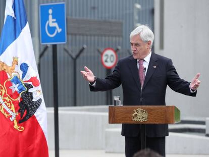 El presidente de Chile, Sebastián Piñera, este miércoles durante un evento en la capital del país. 