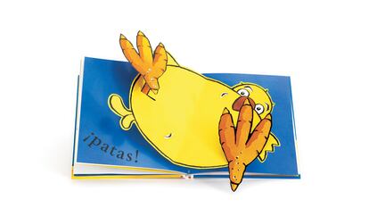 Pop up de uno de los libros de El Pollo Pepe.