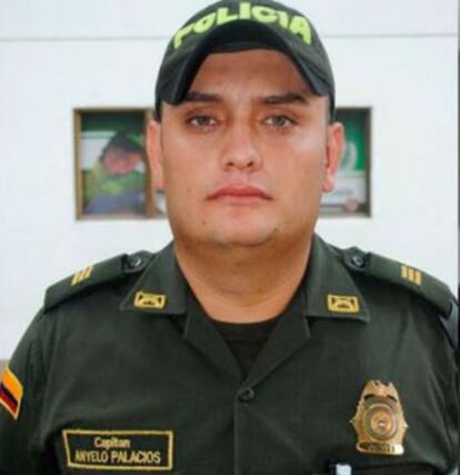 El capitán de la Policía de Colombia Ányelo Palacios.