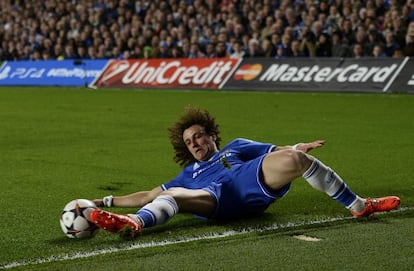 David Luiz, en un partido con el Chelsea.