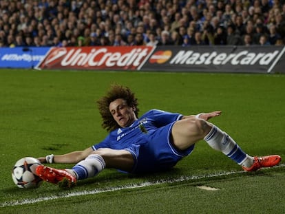 David Luiz, en un partido con el Chelsea.