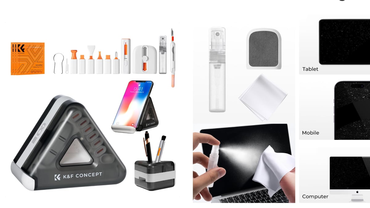 Este kit limpiador también sirve para retirar la suciedad de otros dipositivos.