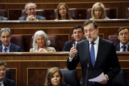 Mariano Rajoy aquest dimecres al Congr&eacute;s. 