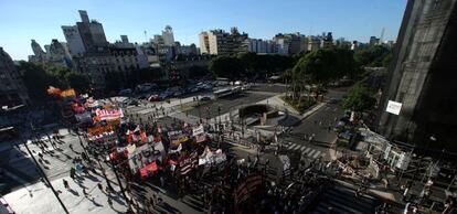 Manifestación contra Macri, hace una semana en Buenos Aires.