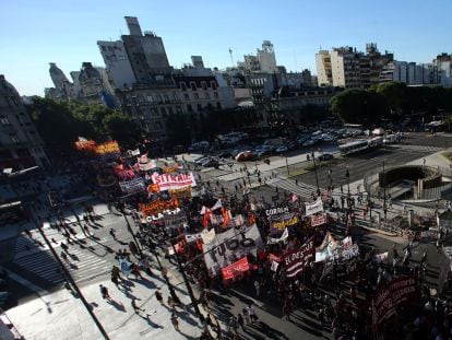 Manifestaci&oacute;n contra Macri, hace una semana en Buenos Aires.