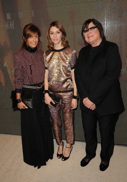 Coppola, con las jefazas de Marni y H&M.