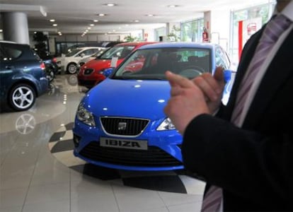 Un concesionario de coches de la marca española Seat en Madrid.