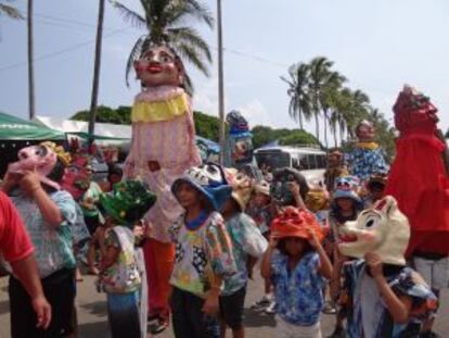 Mascarada costarricense en Puntarenas.