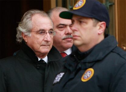 Bernard Madoff, el 14 de enero pasado, cuando fue a declarar ante el juez en Nueva York.