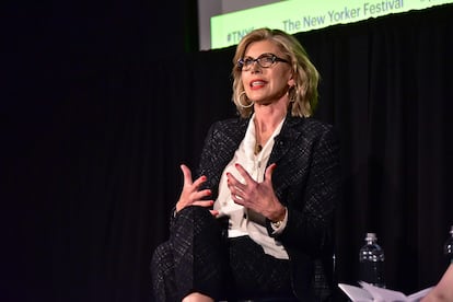 La actriz Christine Baranski, en una charla en Nueva York en octubre de 2018.