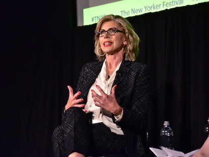 La actriz Christine Baranski, en una charla en Nueva York en octubre de 2018.