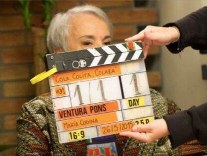 Colita en el rodatge del documental de Ventura Pons.