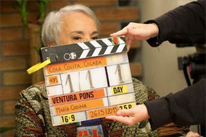 Colita en el rodatge del documental de Ventura Pons.