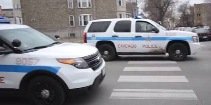 Dos coches de la policía de Chicago, en una imagen de archivo.
