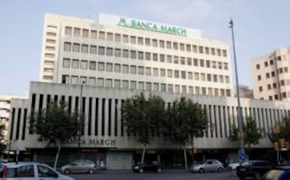 Imagen del edificio central de la Banca March en Palma de Mallorca. EFE/Archivo