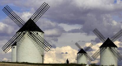 Molinos en Campo de Criptana.