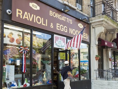 Una tienda de productos italianos en Arthur Avenue, donde se concentra esta comunidad en el Bronx (Nueva York). 