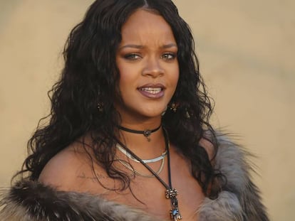 Rihanna na Califórnia, no mês passado.