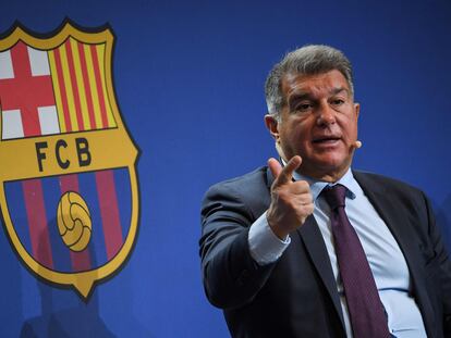 El presidente del Barcelona, Joan Laporta.