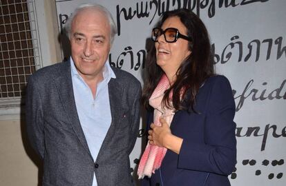 Françoise Bettencourt Meyers con su marido Jean Pierre Meyers en París en 2011.