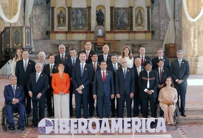 Jefes de Estado y representantes iberoamericanos en la Cumbre.