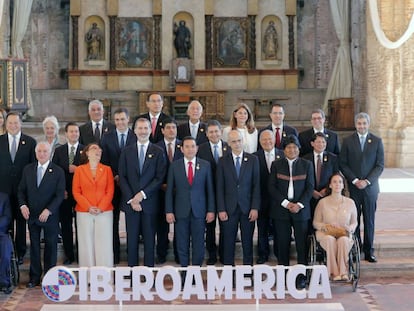 Jefes de Estado y representantes iberoamericanos en la Cumbre.