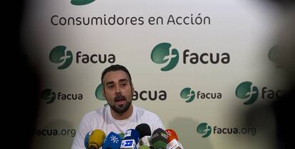 Rubén Sánchez, portavoz de Facua, en una foto de archivo.