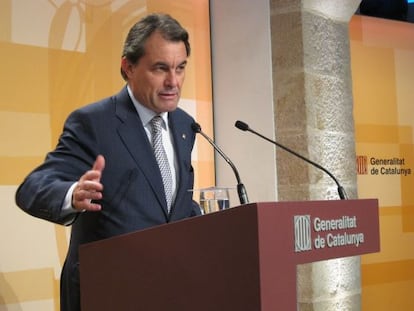 El presidente de la Generalitat, Artur Mas