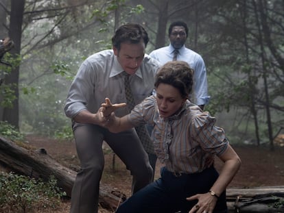 Patrick Wilson y Vera Farmiga, en 'Expediente Warren: obligado por el demonio'.