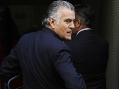 Luis B&aacute;rcenas, llega a la Audiencia Nacional el pasado febrero. 