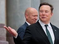 Elon Musk sale de una reunión entre los presidentes Donald Trump y Xi Jinping en China el pasado 14 de mayo.
