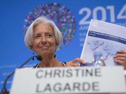 <span >Christine Lagarde, directora gerente del FMI. Foto: Andrew Harrer (Bloomberg)</span>